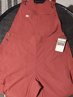 Duluth Trading Co. Rose-Pink Women's Work Overalls